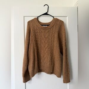 Old Navy Tan Cable Knit Sweater